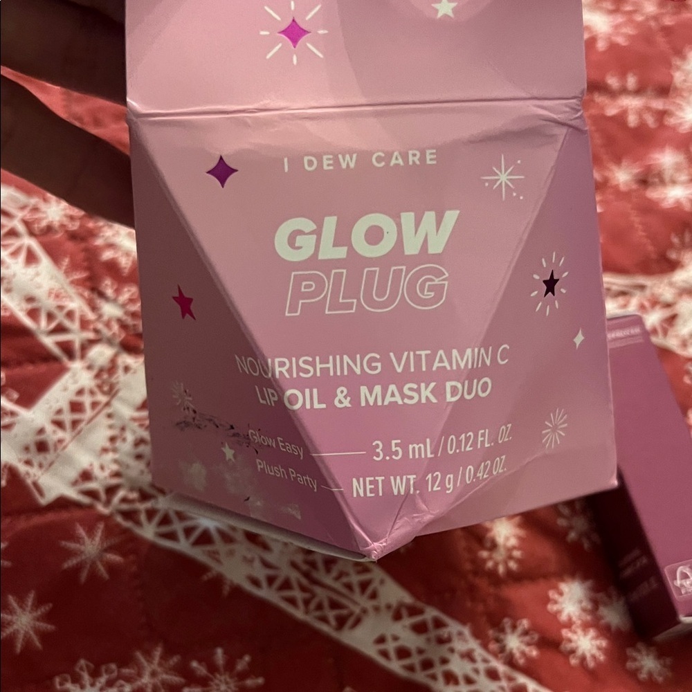 I Dew Care Glow Plug Vitamin C Lip Oil & Mask Duo - Pink